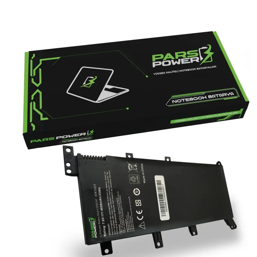 Asus A555UB, F555UB, K555UB Notebook Batarya - Pil (Pars Power)