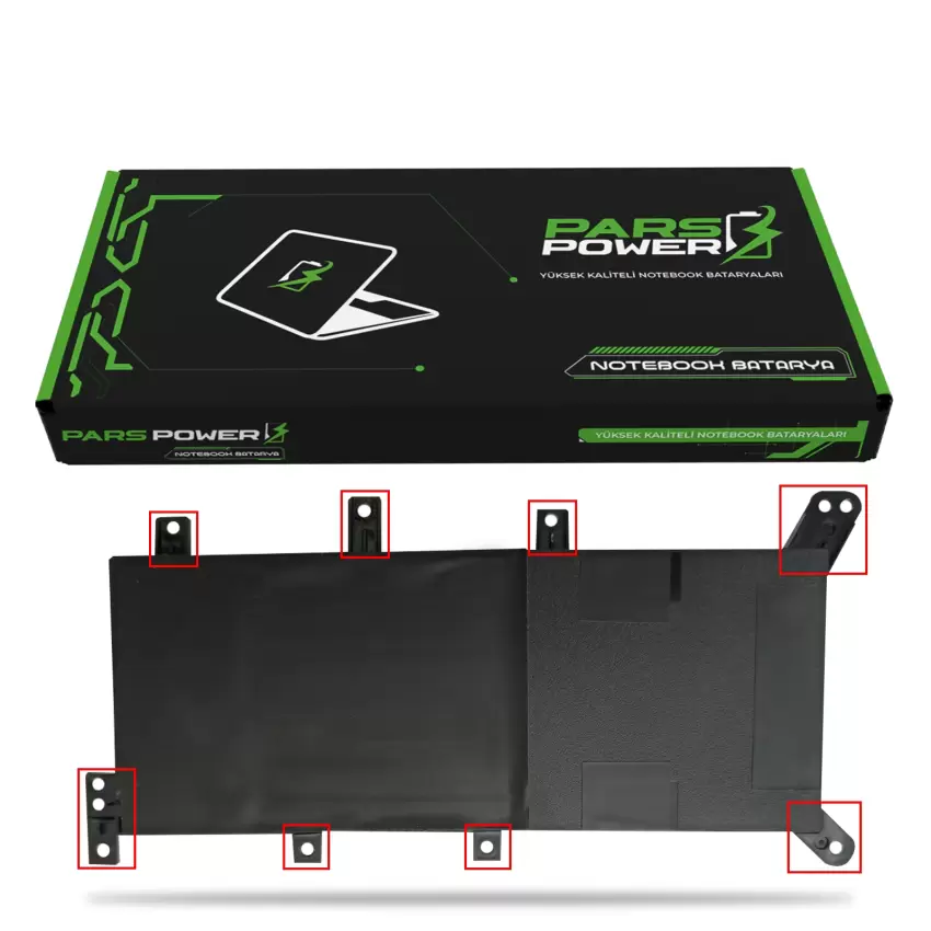 Asus K555LB-XO408T, X554LJ-XO1137T Notebook Batarya - Pil (Pars Power)