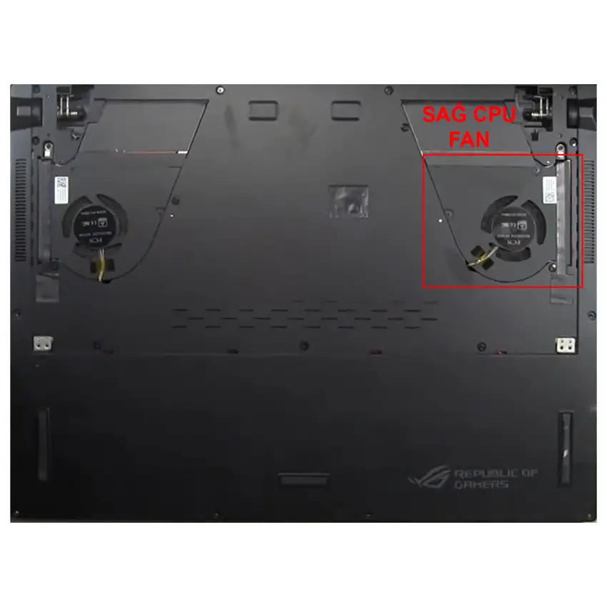 Asus Rog Zephyrus S GX531GXR-E, GX531GXR-ES CPU Fan - İşlemci Fanı
