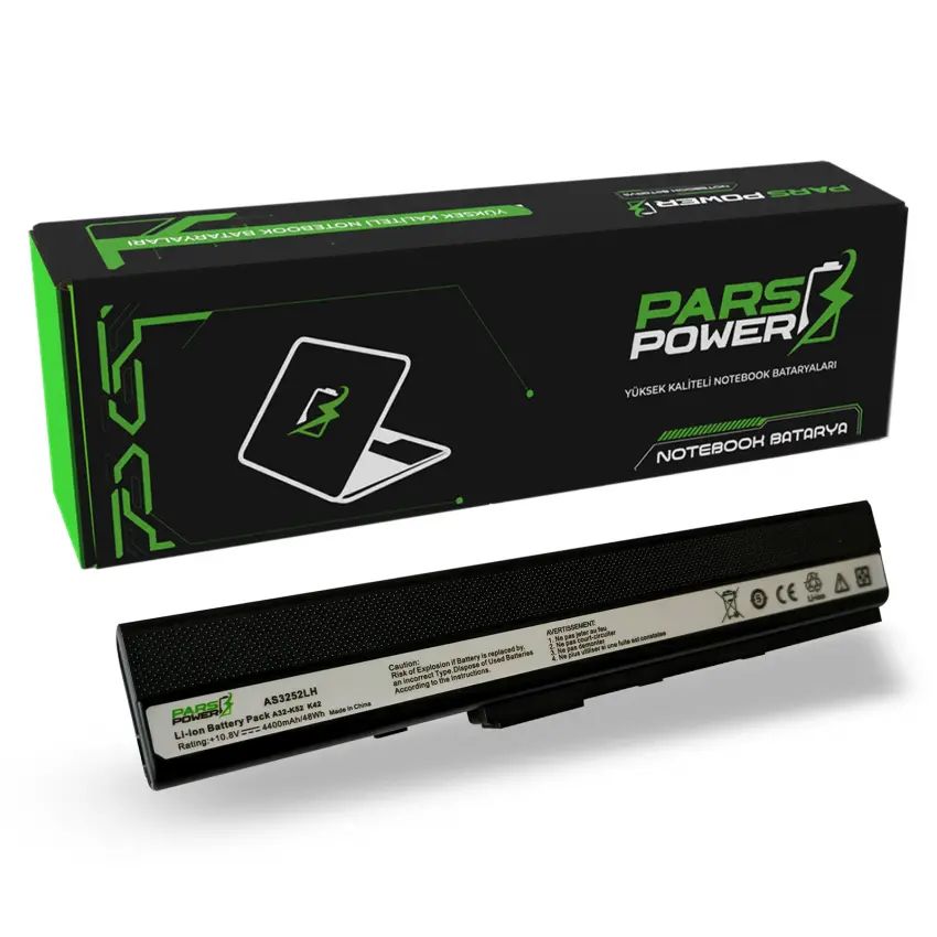 Asus A32-B53, A32-K42, A32-K52, A32-B83, A42-B53, A42-K42, A42-K52, A42-B83 Notebook Batarya - Pil