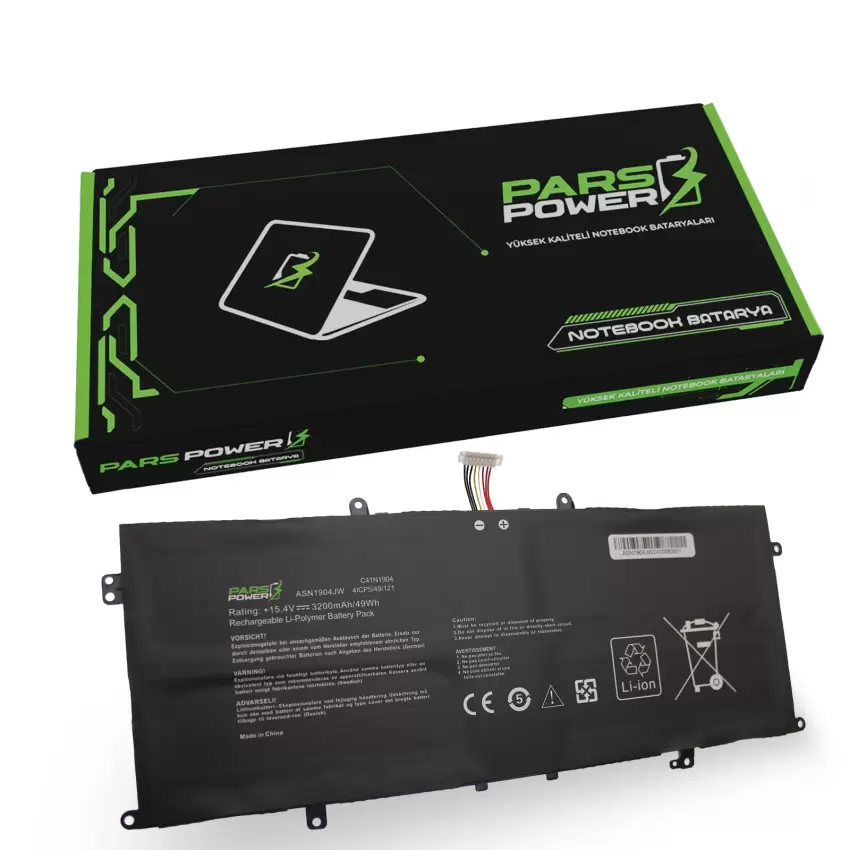 Asus Zenbook 0B200-03660200, 0B200-03660300 Batarya - Pil (Pars Power)