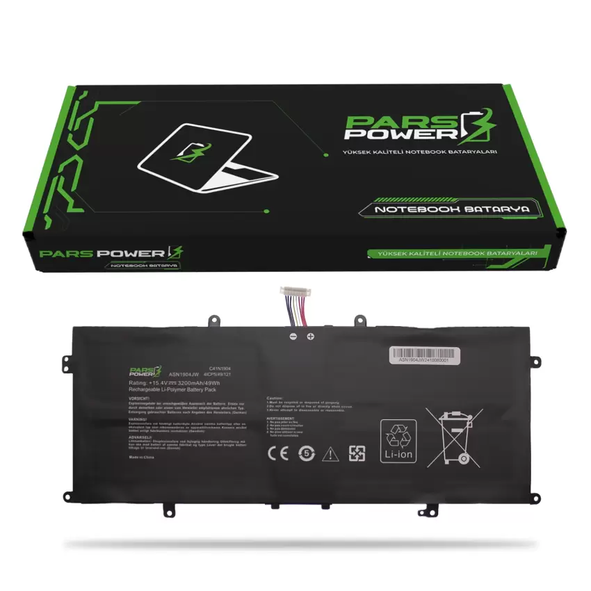 Asus Zenbook 0B200-03660200, 0B200-03660300 Batarya - Pil (Pars Power)