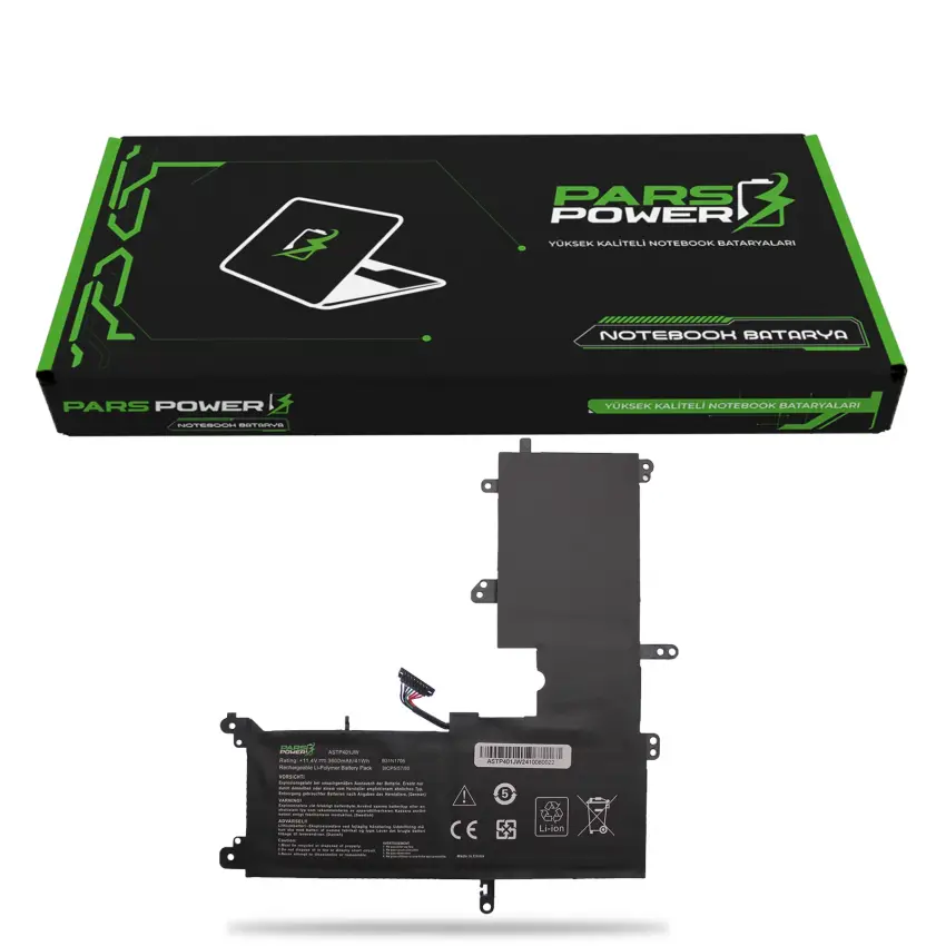Asus VivoBook Flip 14 TP410UA-EC405T Batarya - Pil (Pars Power)