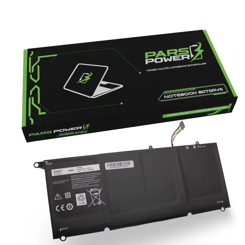 Dell XPS JD25G, 5K9CP, RWT1R, JHPXY Batarya - Pil (Pars Power)