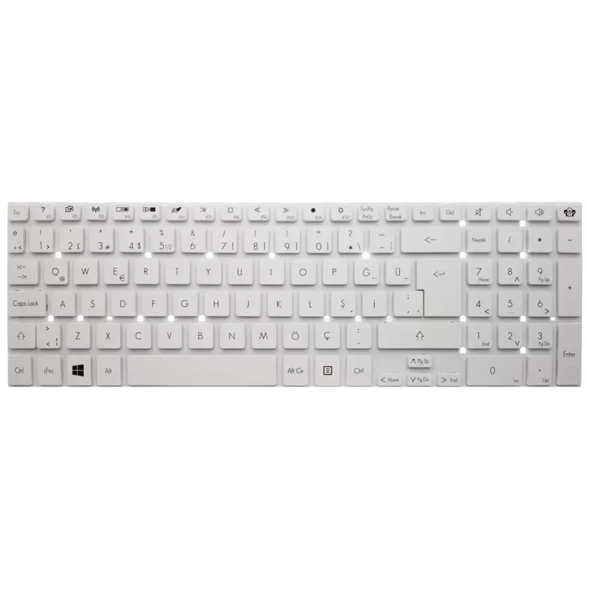 Acer Aspire VA70 (V3-731), VA70 (V3-771) Notebook Klavye (Beyaz TR)