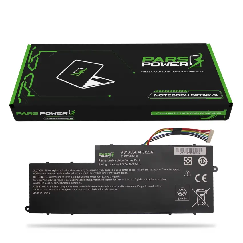 Acer Aspire E3-111, E3-112, E3-112M Batarya - Pil (Pars Power)