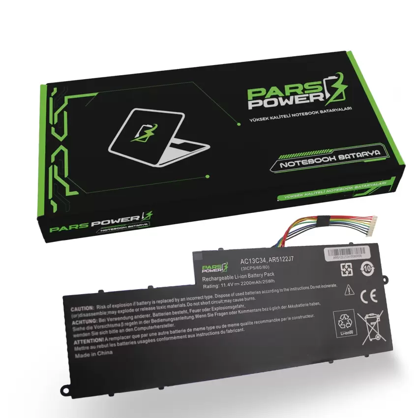 Acer Aspire E3-112M, V5-121, V5-121P Batarya - Pil (Pars Power)
