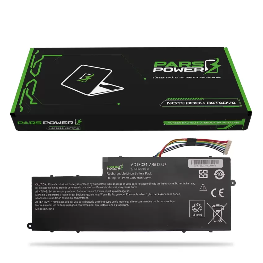 Acer Aspire E3-112M, V5-121, V5-121P Batarya - Pil (Pars Power)