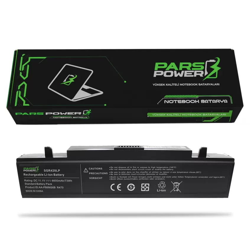 Samsung NP-R540, NP-R560, NP-R580 Notebook Batarya - Pil (Pars Power)