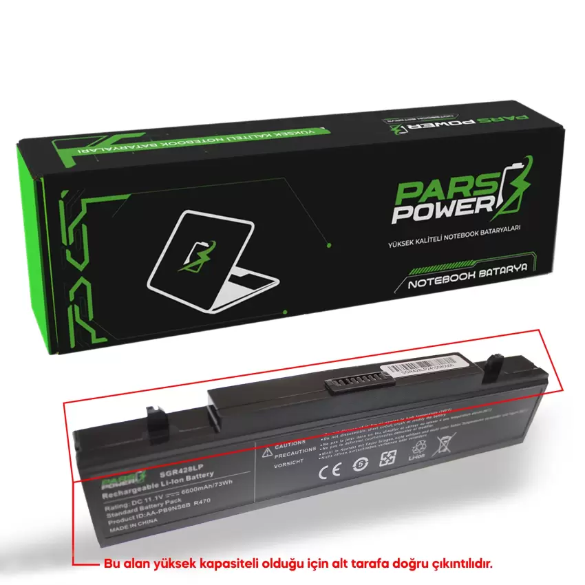 Samsung NP-R530-JT03TR, NP-R538-DA01TR Notebook Batarya - Pil (Pars Power)
