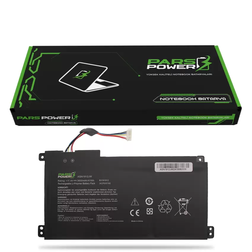 Asus VivoBook E510MA-RS06 Batarya - Pil (Pars Power)