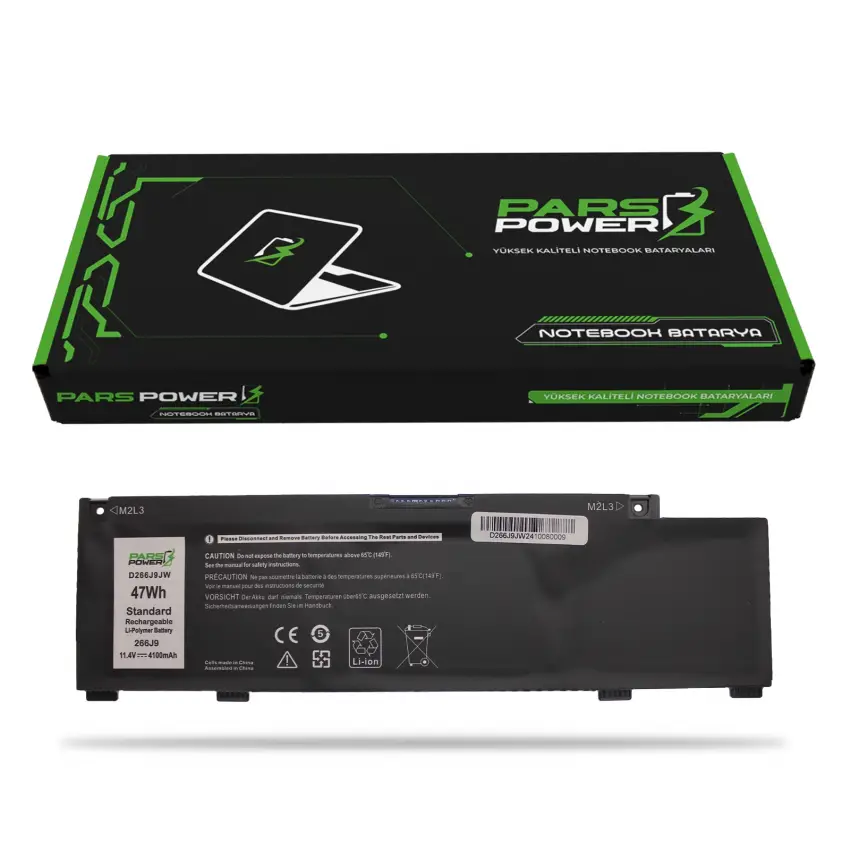 Dell Inspiron P116G, P116G001 Batarya - Pil (Pars Power)