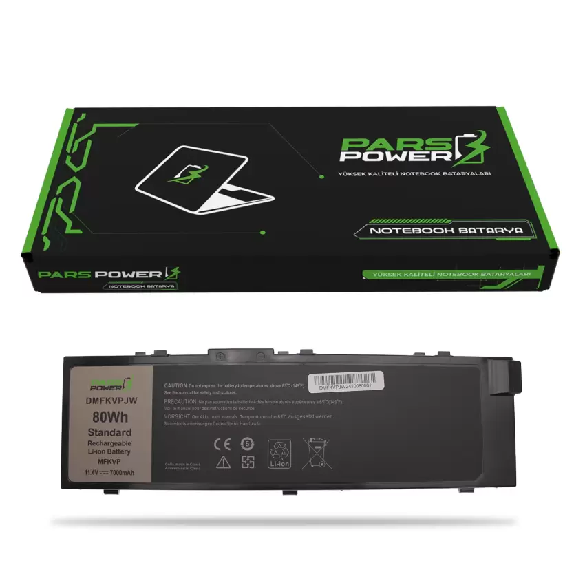 Dell MFKVP, 0MFKVP Batarya - Pil (Pars Power)