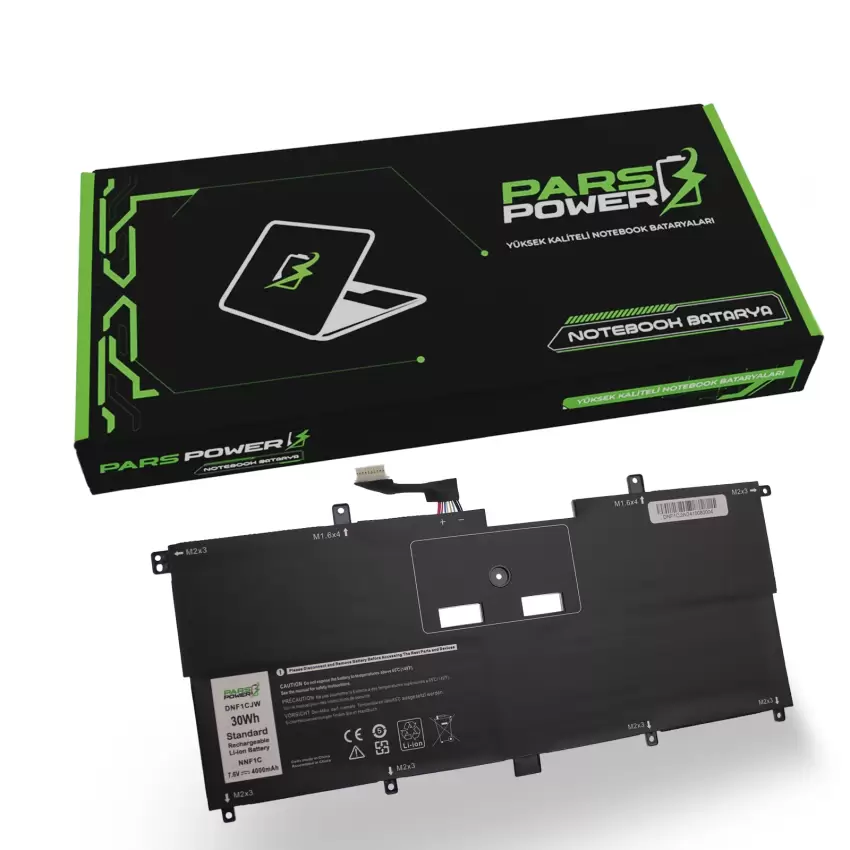 Dell XPS 13 9365 2-in-1 Batarya - Pil (Pars Power)