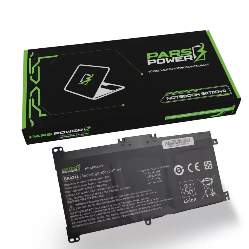 HP Pavilion x360 TPN-W125 Batarya - Pil (Pars Power)