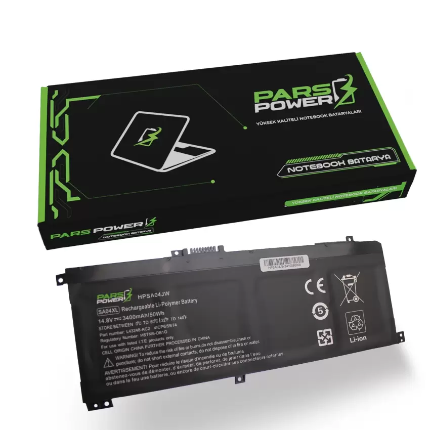 Hp Envy x360 HSTNN-OB1F, HSTNN-OB1G, HSTNN-UB7U Batarya - Pil (Pars Power)