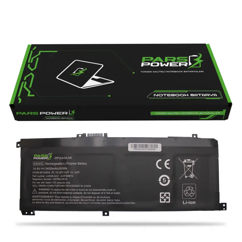 Hp Envy x360 HSTNN-OB1F, HSTNN-OB1G, HSTNN-UB7U Batarya - Pil (Pars Power)