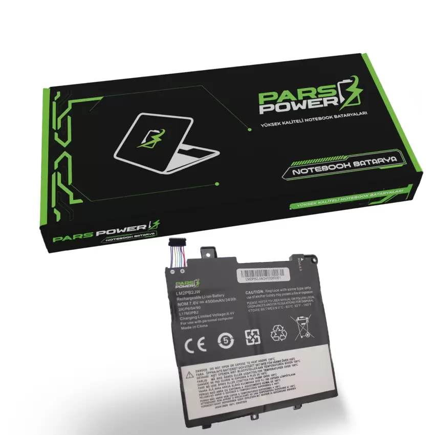 Lenovo IdeaPad 81HQ00E6TX, 81HQ00E7TX Batarya - Pil (Pars Power)