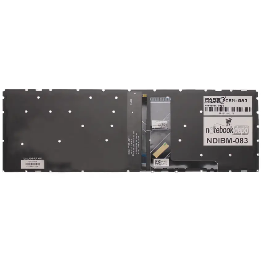 Lenovo V15-IIL type 82C5 Klavye Mavi Işıklı (Siyah TR)