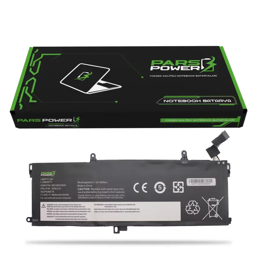 Lenovo Thinkpad L18M3P71, L18S3P71 Batarya - Pil (Pars Power)