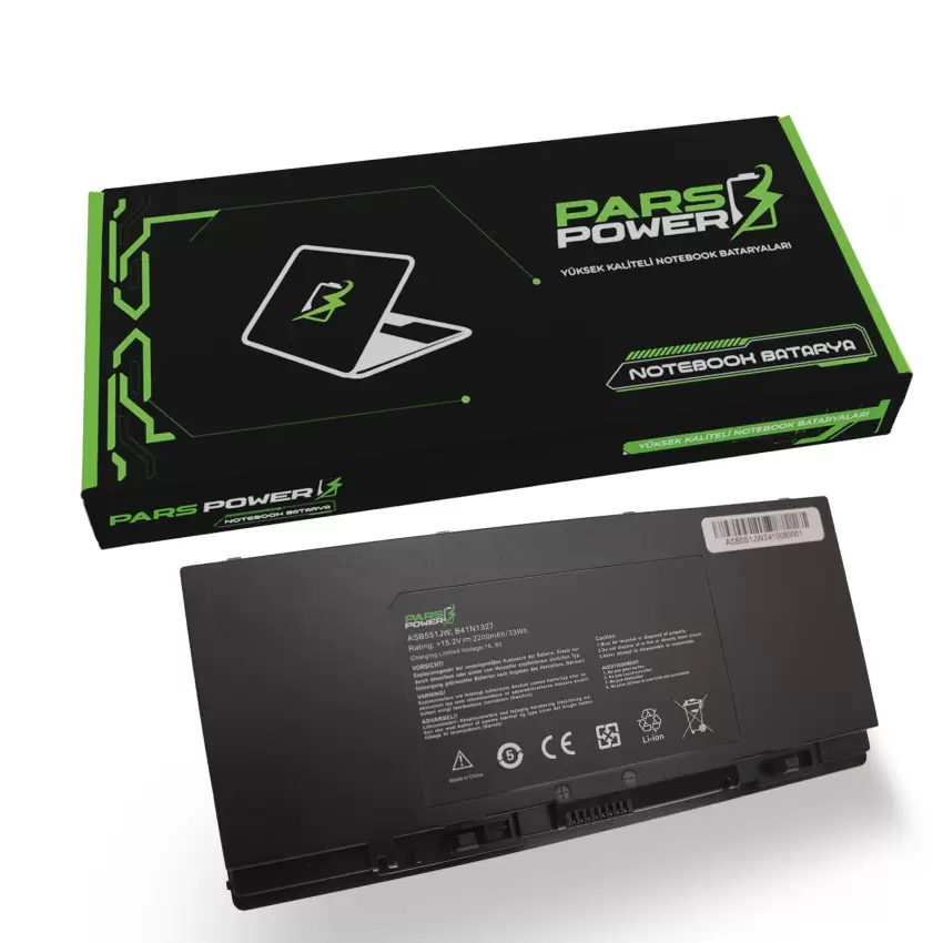 Asus B551LG-XO156G, B551LG-CN009G Batarya - Pil (Pars Power)