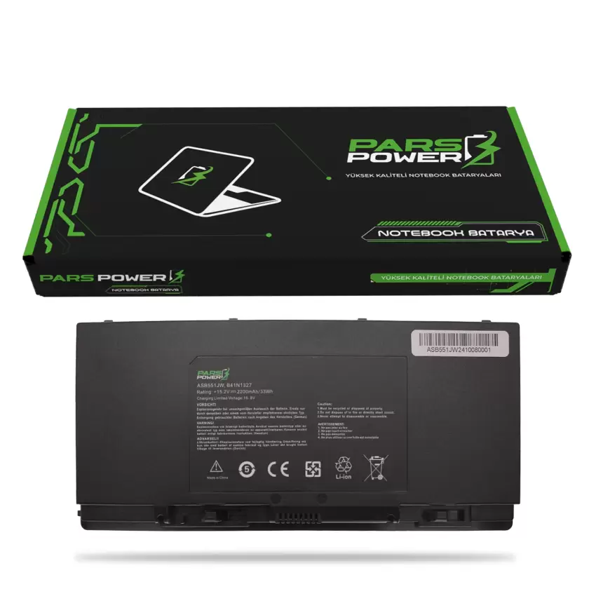 Asus B551LG-XO156G, B551LG-CN009G Batarya - Pil (Pars Power)