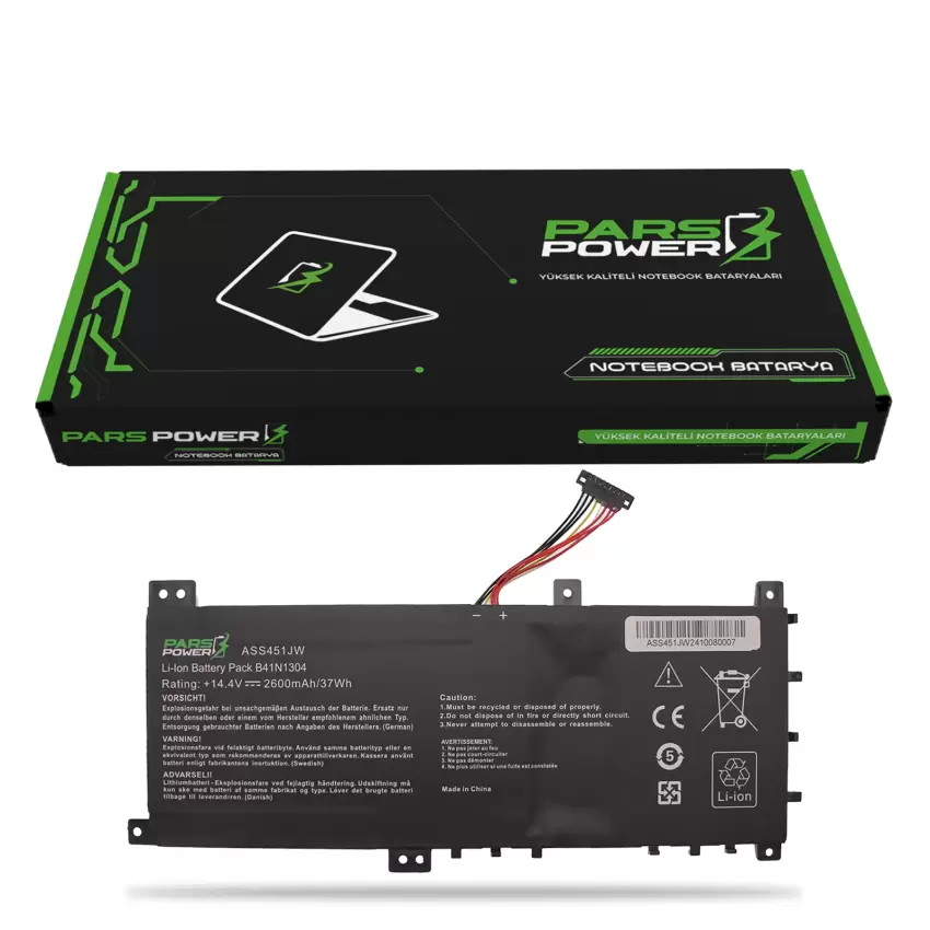Asus VivoBook R453 Serisi R453LA R453LN Batarya - Pil (Pars Power)