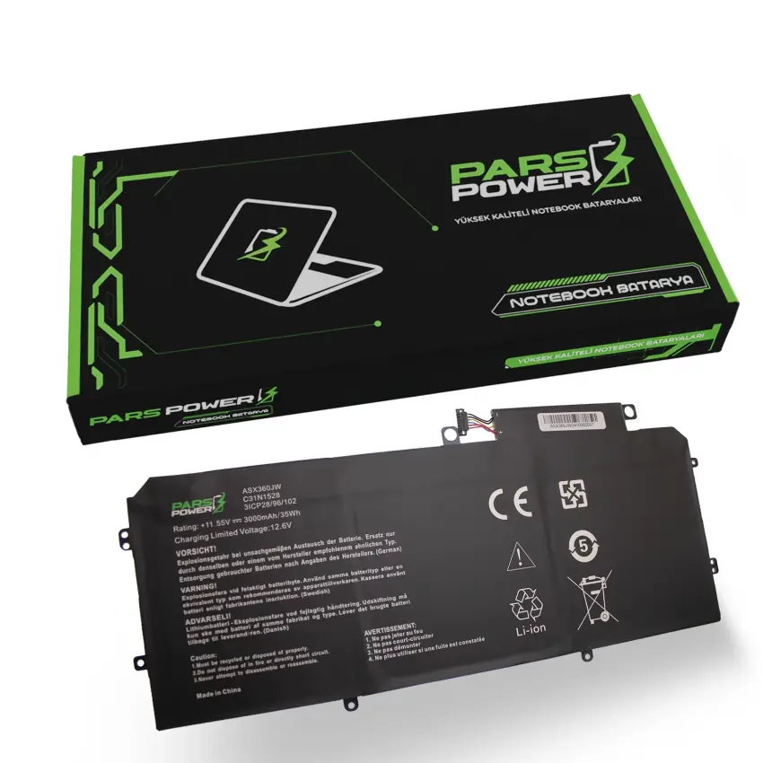 Asus ZenBook C31N1528, C3INI528, 3ICP28/96/102 Batarya - Pil (Pars Power)