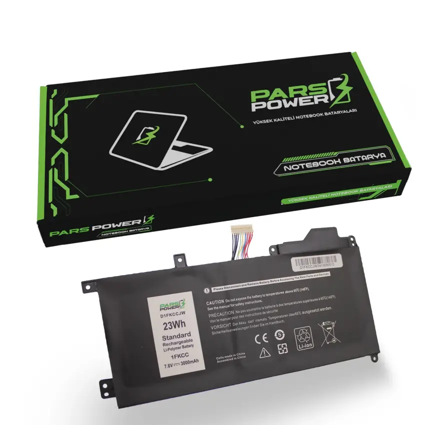 Dell Latitude 7200, 7210 T04J, T04J001, T04J002 Batarya - Pil (Pars Power)