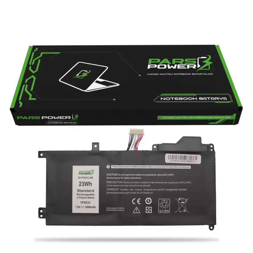 Dell Latitude 7200, 7210 T04J, T04J001, T04J002 Batarya - Pil (Pars Power)
