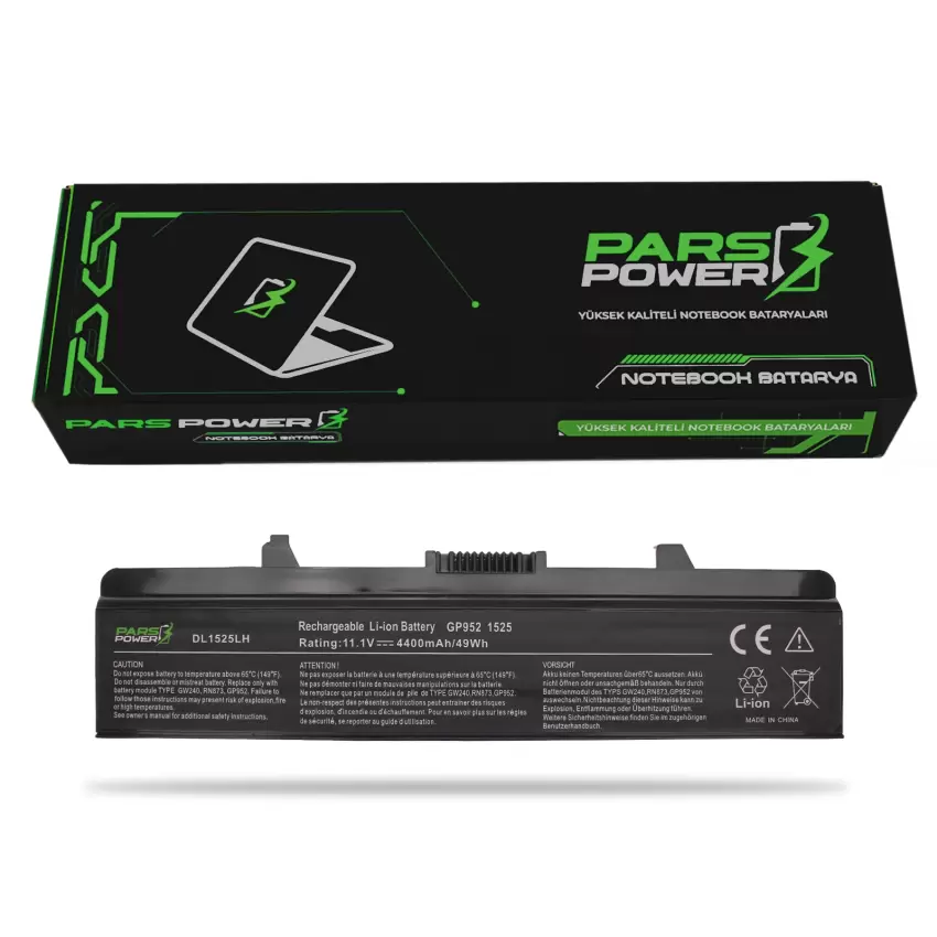 Dell Inspiron 1545-42F33B, 1545-42F4A Notebook Batarya - Pil (Pars Power)