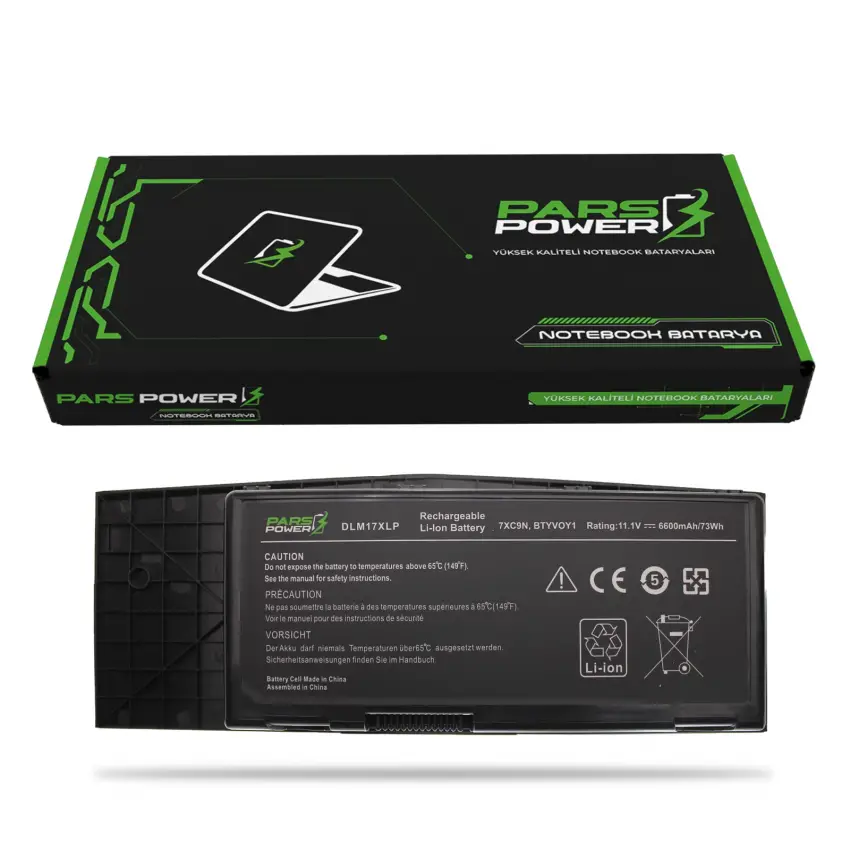 Dell Alienware ALW18-1991SLV Notebook Batarya - Pil (Pars Power)