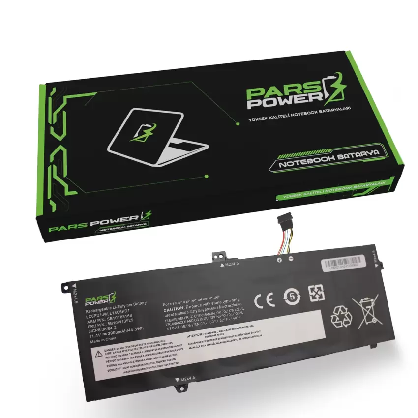 Lenovo ThinkPad L18C6PD1, L18D6PD1 Batarya - Pil (Pars Power)