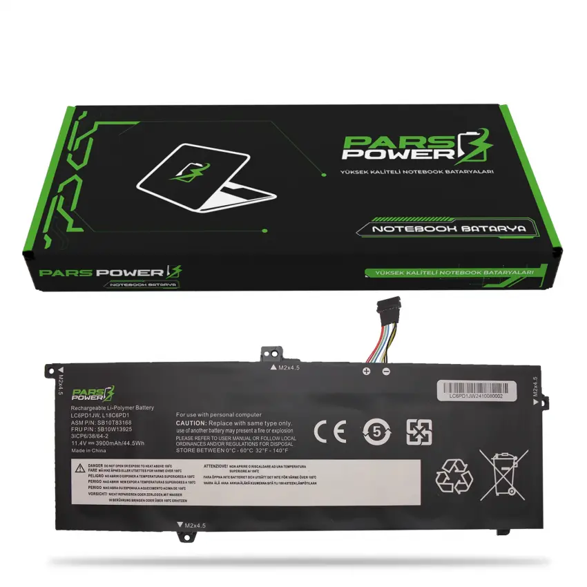 Lenovo ThinkPad L18C6PD1, L18D6PD1 Batarya - Pil (Pars Power)