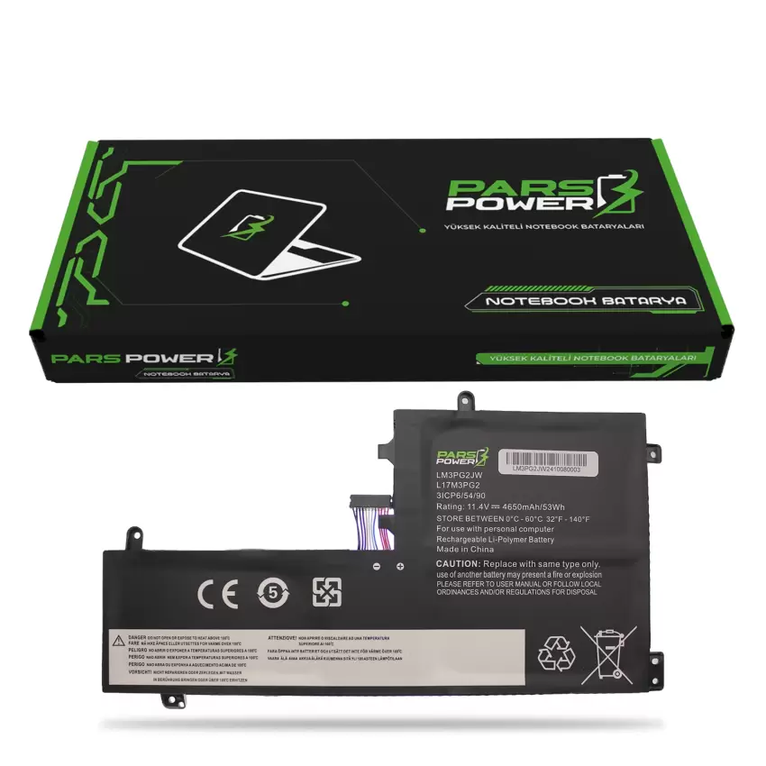 Lenovo Legion L17L3PG1, 5B10Q82428 Batarya - Pil (Pars Power)