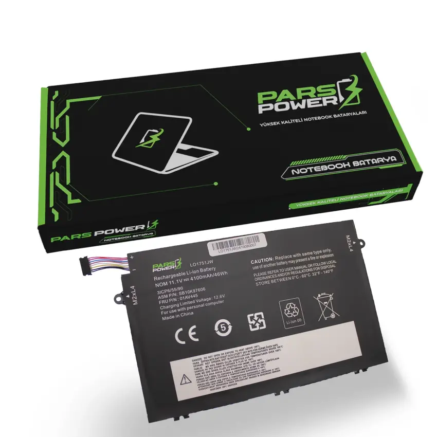 Lenovo ThinkPad E580 20KS0065TX Batarya - Pil (Pars Power)