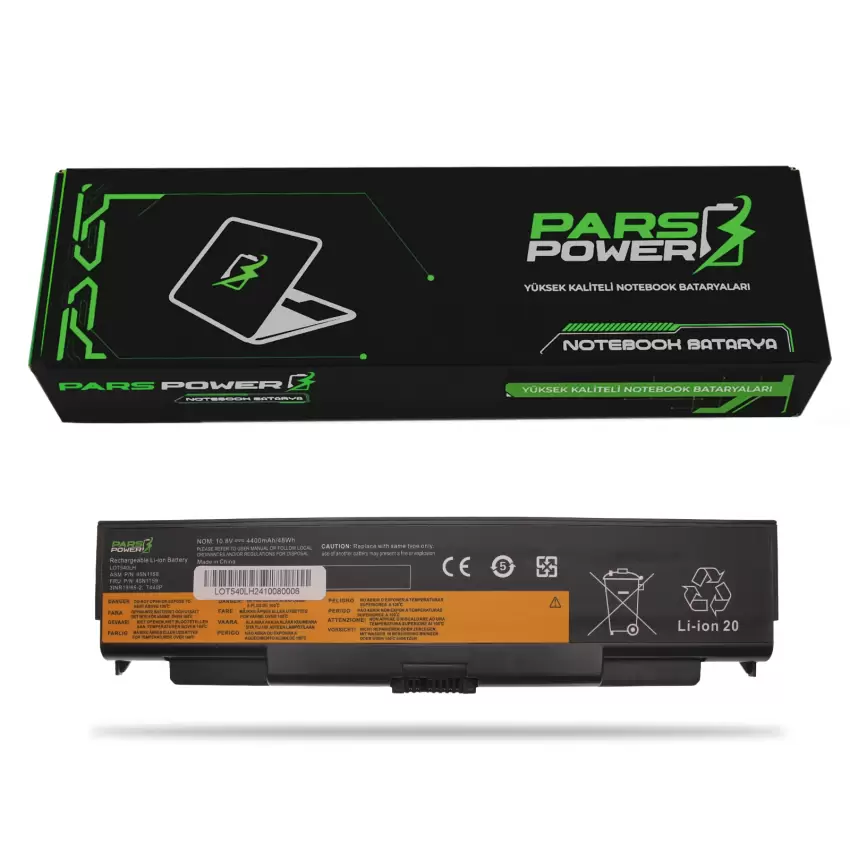 Lenovo ThinkPad L540p, T540p Serisi Batarya - Pil (Pars Power)