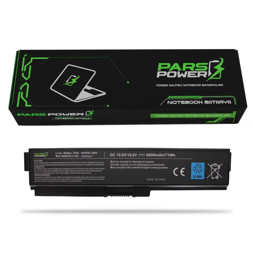 Toshiba Satellite L655-1DP, L655-1DQ Notebook Batarya - Pil (Pars Power)