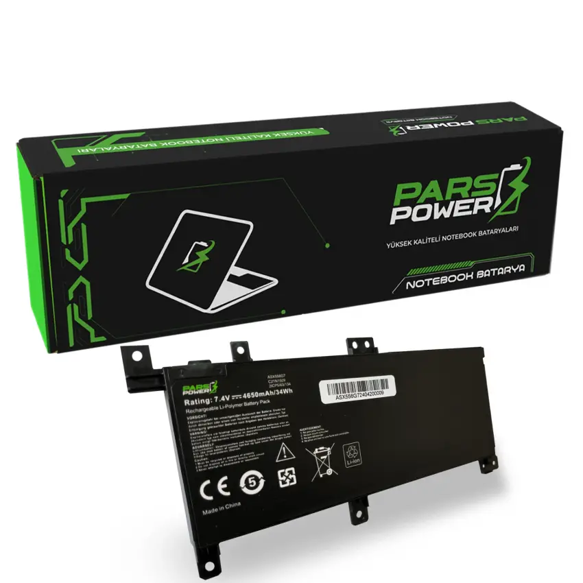 Asus F556UJ-XO, F556UJ-XO010T Batarya - Pil (Pars Power)
