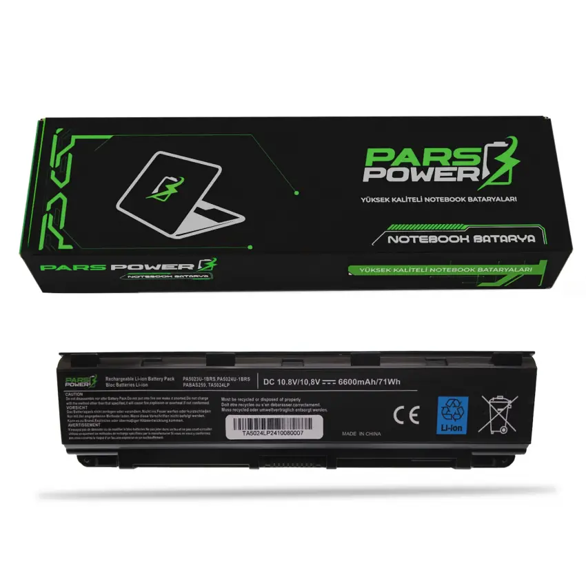 Toshiba Satellite C850-DKK, C850-E1K Notebook Batarya - Pil (Pars Power)