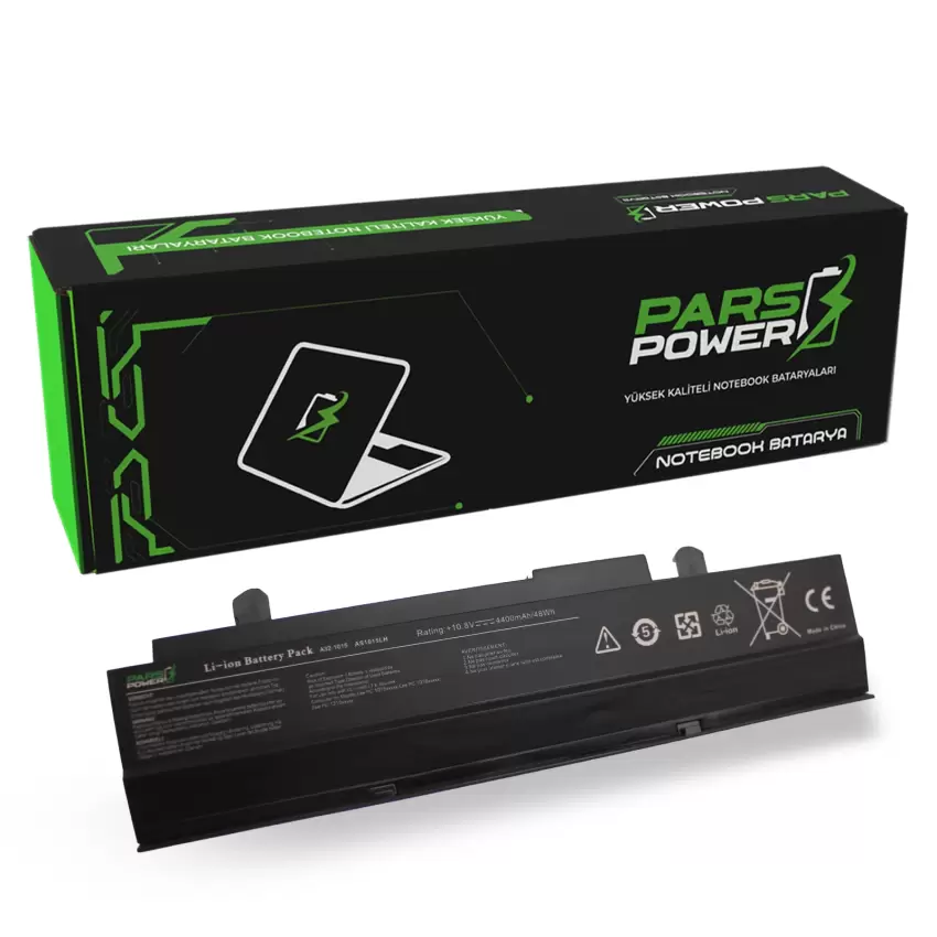 Asus Eee Pc 1011BX, 1011CX, 1011PC Notebook Batarya - Pil (Pars Power)