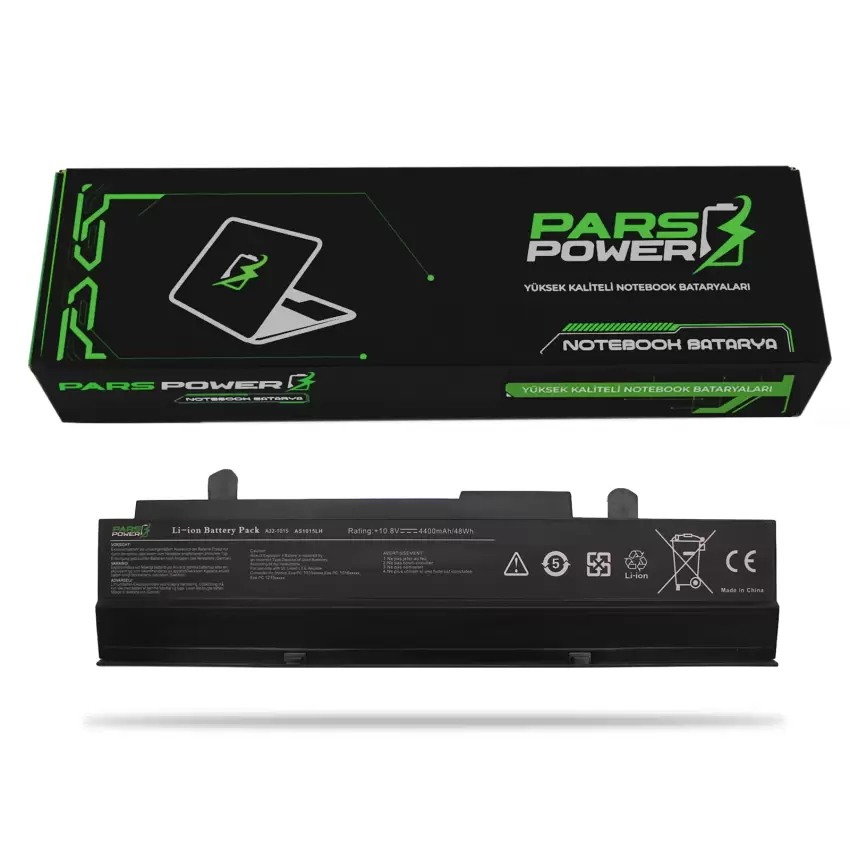 Asus Eee Pc 1015PX-RED002S, 1015PX-WHI115S Notebook Batarya - Pil (Pars Power)