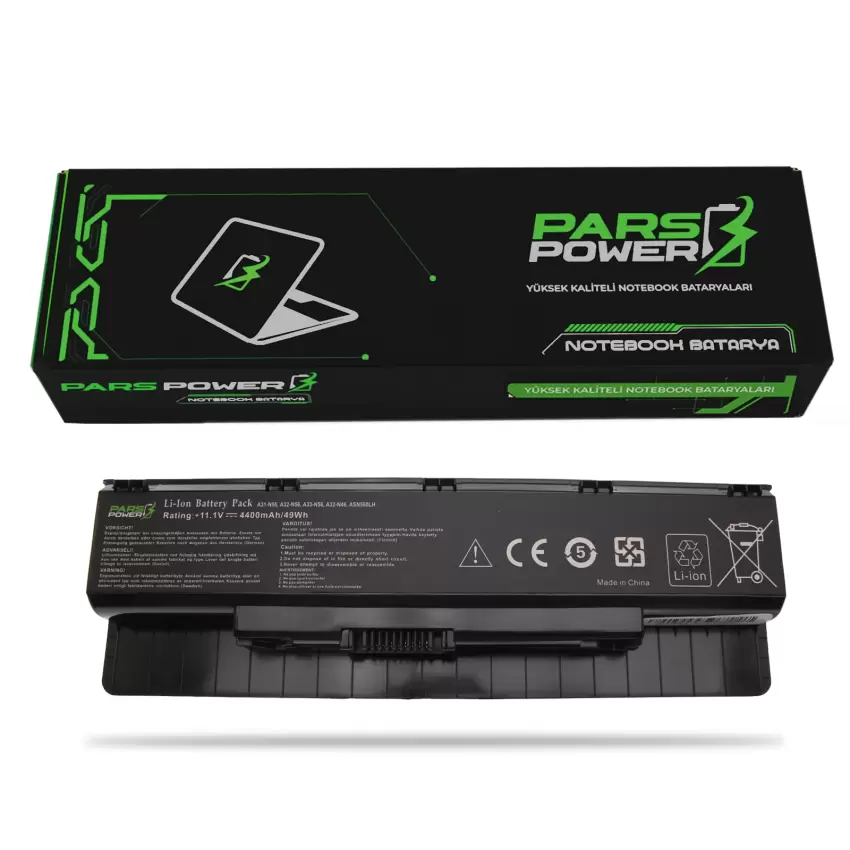 Asus N56L823, N56L82H Notebook Batarya - Pil (Pars Power)