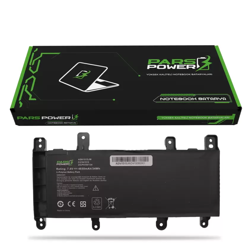 Asus X756UX-T4187T, X756UX-T4188R Batarya - Pil (Pars Power)