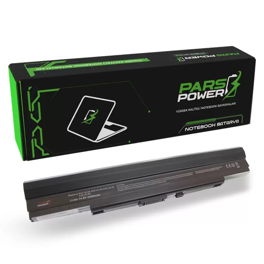 Asus UL80VS, UL80VT, UL30A-A2, UL30A-X1 Notebook Batarya - Pil (Pars Power)