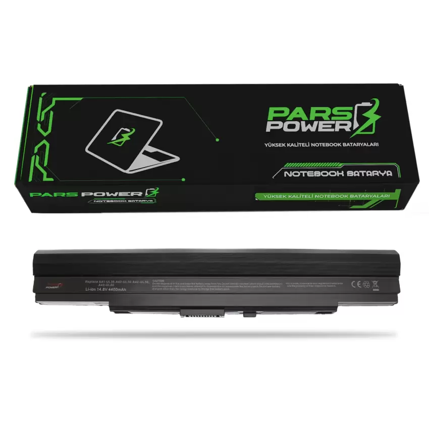 Asus UL80VS, UL80VT, UL30A-A2, UL30A-X1 Notebook Batarya - Pil (Pars Power)