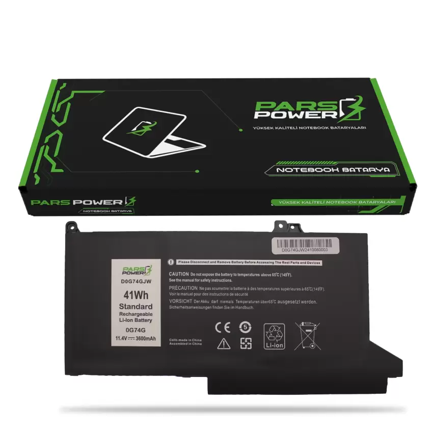 Dell Latitude 7400 E7400 Batarya - Pil (Pars Power)