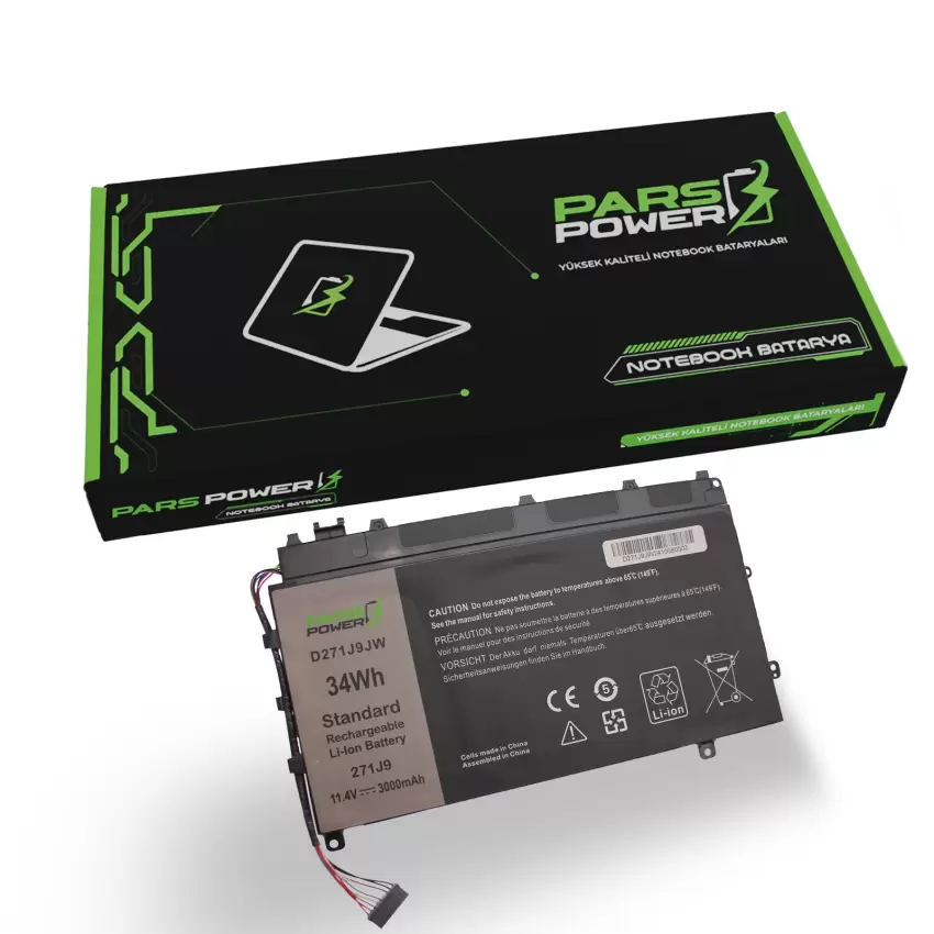 Dell Latitude 3WKT0, YX81V Batarya - Pil (Pars Power)