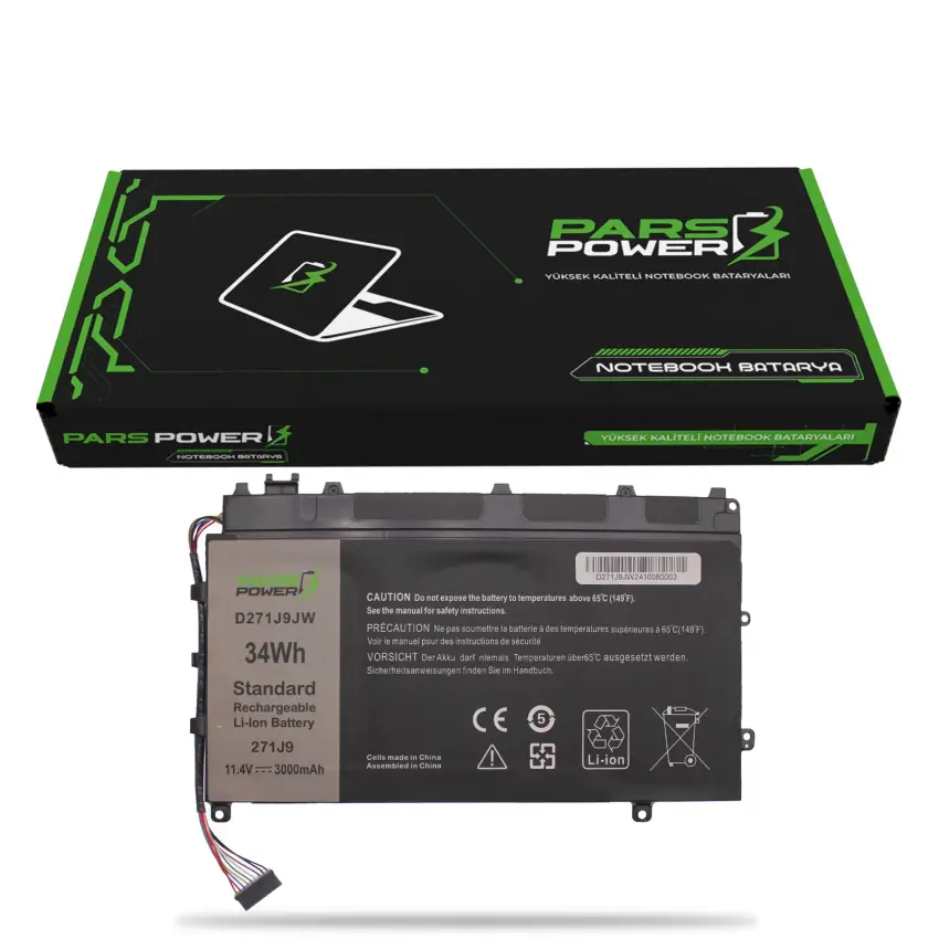 Dell Latitude 3WKT0, YX81V Batarya - Pil (Pars Power)