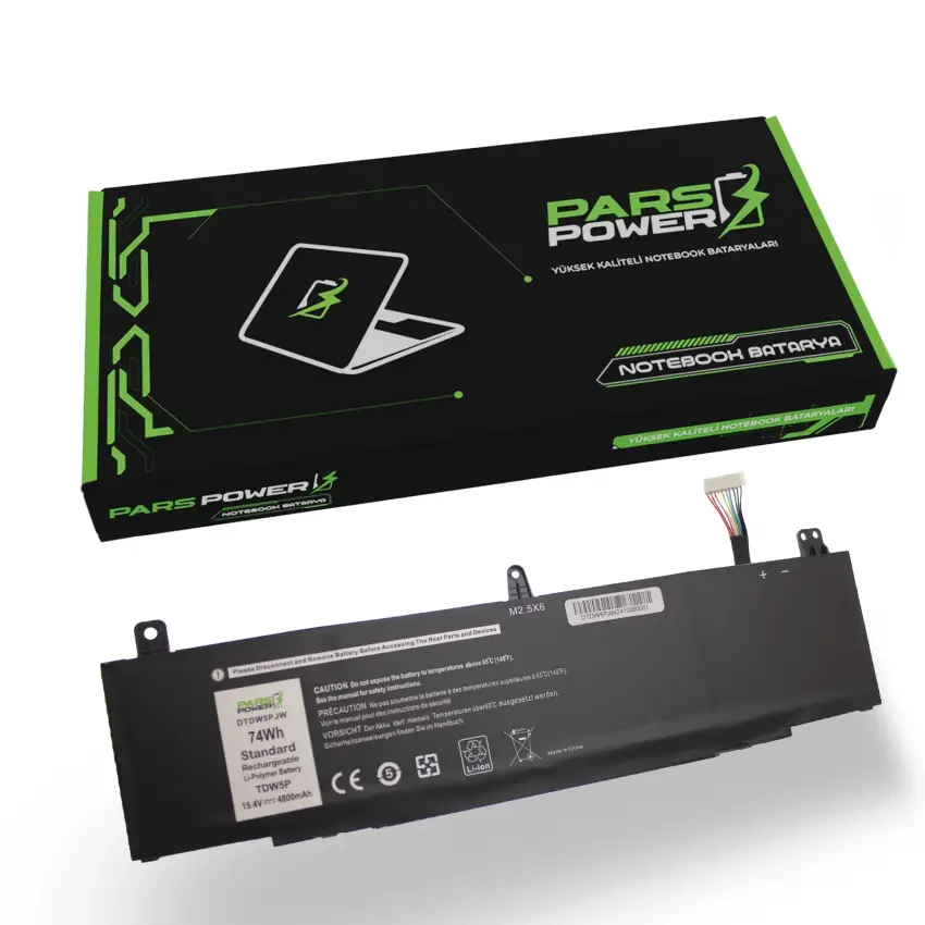 Dell Alienware 13 R3 TDW5P P81G Batarya - Pil (Pars Power)